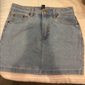 Mini jean skirt